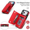 Leather Crossbody Buckle Holder with Card Slot for iPhone 17 Pro Max