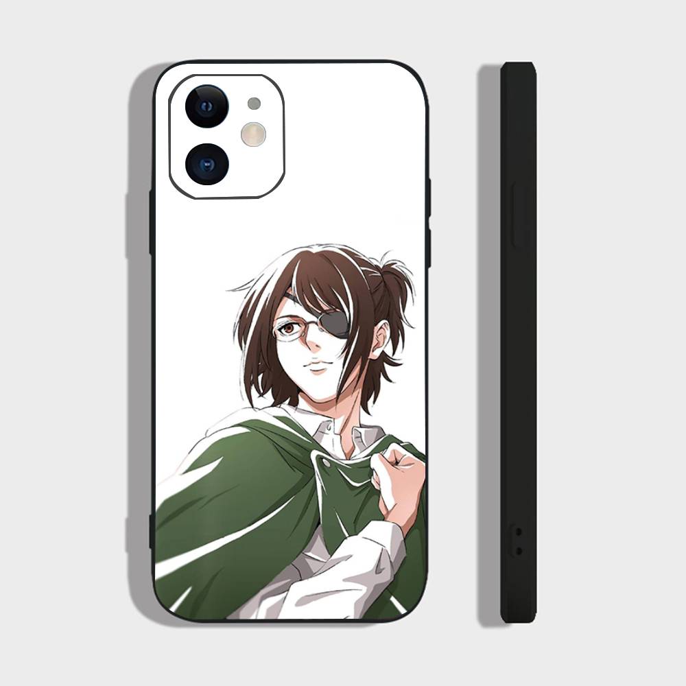 Hange Zoe Anime Attack On Titan Phone Case For IPhone 17 Air 16 15 14 13 Pro Max 11 12 Black Silicone Cover