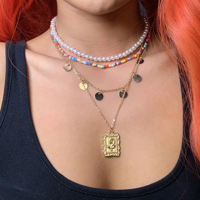 17 km Stylové Stylové Asymetrické Zámek Náhrdelníky Twist Zlatá Barva Tón Barvy Robustní Tlustý Dámský Zámek Choker Řetěz Náhrdelníky Sběr Sběr