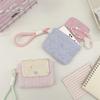 Kawaii Mini Earphone Storage Bag Stripe Snap Button CCD Camera Storage Bag Star Card Key Purse For Women Girls