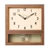 Interzero CHAMBRE COURT PENDULUM CLOCK Wall Clock WALNUT W275 X H289 X D70mm CH-057WN Approx.