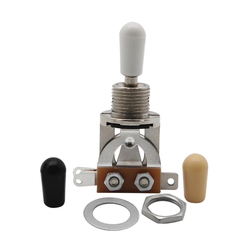 FLEOR 3-Way Toggle Switch Guitar Pickup Selector Switch with Tip for Guitar Parts, 3 Colors Choose