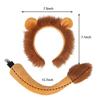 Lion Cosplay Lion Ears Tail Gloves Halloween Cute Kigurumi Lion Tail and Ear Headband Kids Adults Animal Fancy Dress Animal Costume Outfit Disguise