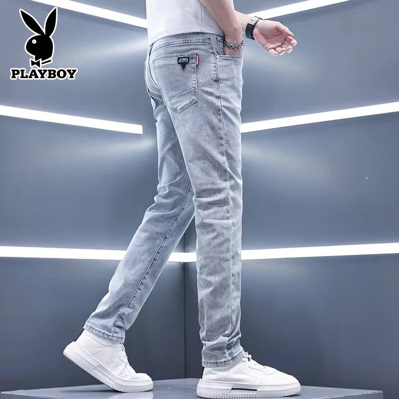 

Playboy Men s Slim Fit Tapered Stretch Jeans 36