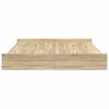 Storage Bed Frame with Headboard Sonoma Oak 180 x 200 cm