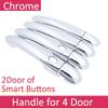 For Renault Scenic II 2003 2004 2005 2006 2007 2008 2009 MK2 Chrome Door Handle Cover Exterior Trim Car Cap Stickers