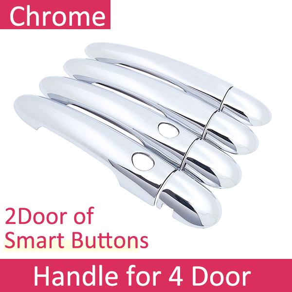 For Renault Scenic II 2003 2004 2005 2006 2007 2008 2009 MK2 Chrome Door Handle Cover Exterior Trim Car Cap Stickers