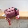 Women School Soulder Bag Tassel Corduroy Backpack Preppy Style Knapsack