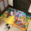 Cute S-snow W-White Carpet Bathroom Anti-slip Mat Door Mat Home Decoration Mat Entrance Door Mat Scratch-resistant Door Mat