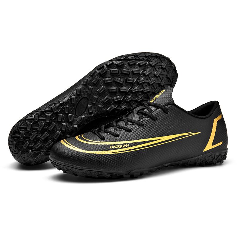 Mens Football Shoes  New Hot Selling Low Cut Anti Slip FG/TF Football Shoes Breathable Match Soccer Shoes for Man