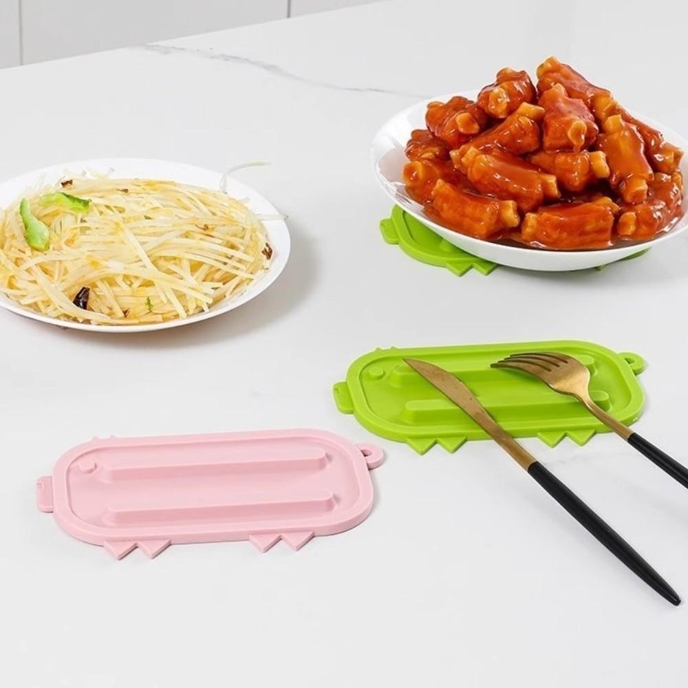Non-Slip Pot Lid Storage Mat Heat Resistant Flexible Insulation Cushion Waterproof Hanging Soap Drain Pad Bathroom