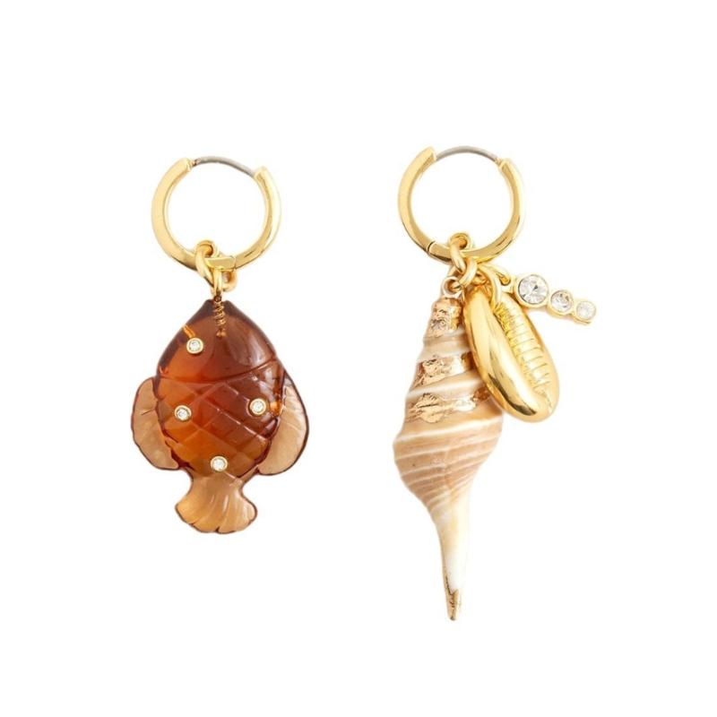 

Oceanic Themed Good Copper Marine Life Earrings Comfortable 9g Summer Fashion Accessory 1