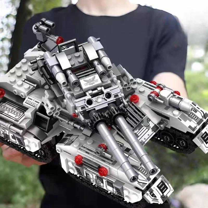 2025 Military Vehicle Tank 8in1 Airplane Truck Model Building Blocks DIY Bricks Kids Construction Toys Christmas Gifts for Boys