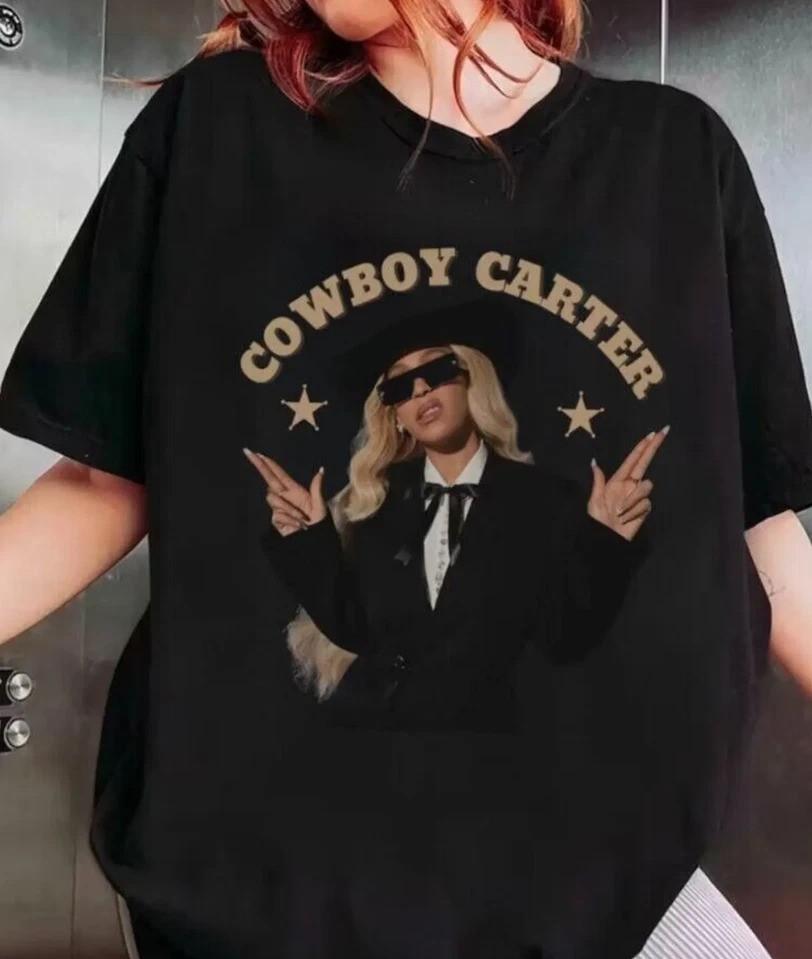Beyonce Country Music T-Shirt Beyonce Cowboy Carter T-Shirt Vintage Beyonce Unisex T-Shirt S