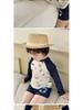 2024 Korean Style Kids' Summer Swimsuit - Simple, Casual, Quick-Drying Sun Protection for Beach & Hot Springs.