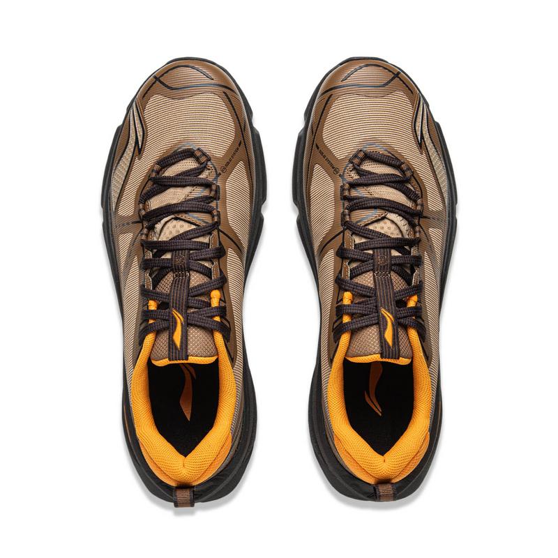 New LiNing CF Tracing, Xinglan Cushioning Lightweight Rebound Low top Hiking Shoes Unisex Brown Cocoa Brown AHTV027-1