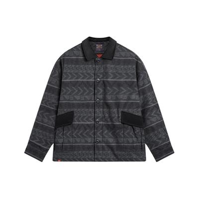 Li Ning Serie Lifestyle Sportivo Giacca in Cotone Design Sportivo Casual Ampio Unisex Giacca Nera AJMU009-2