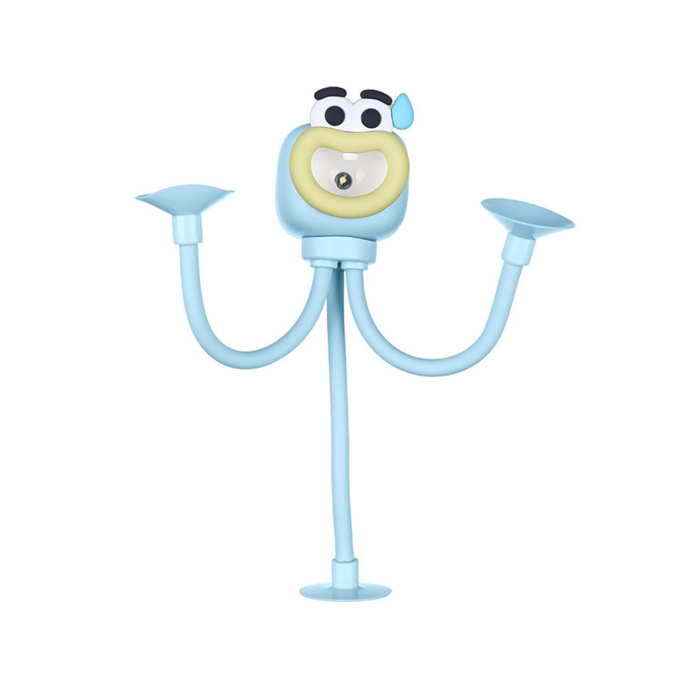 

1 шт. Креативный мультяшный осьминог Мини ночник Милый животный портативный светодиодный светильник Забавное украшение для спальни Можно использовать как подставку для телефона as picture синий