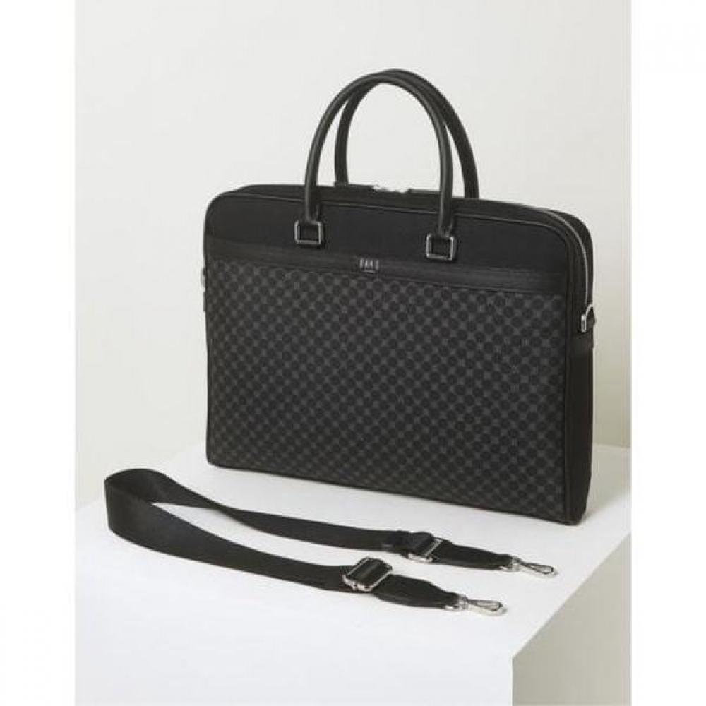 Louis Hill Black Dd Pattern Nylon Document Bag  For 15 Inch Laptop  Dbba5f591bk