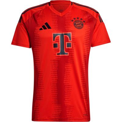 adidas Fc Bayern 24/25 Home Jersey Short Sleeve Football Shirt Men Tops Red IT8511
