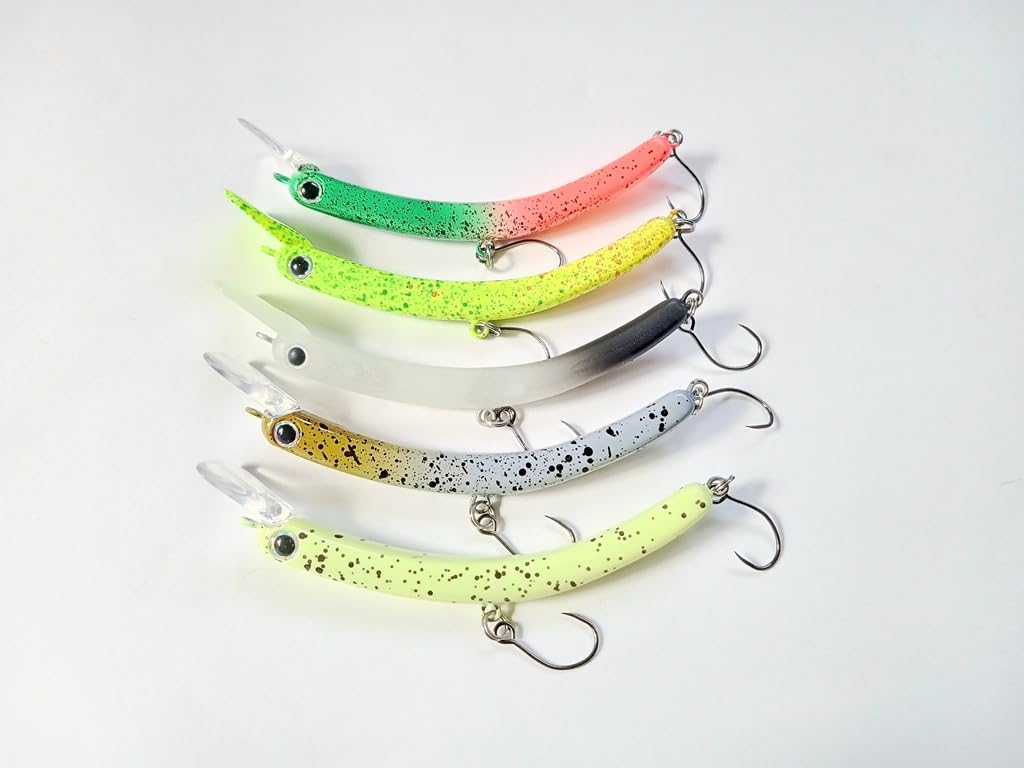 

slimy crankbait barbless for and other char in managed fishing Features a biological movement and a Ideal for bass brown black rainbow and C of 5