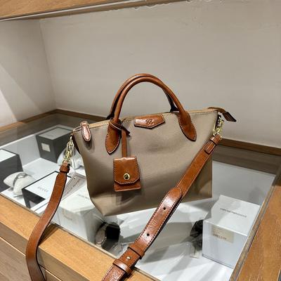 Wysokiej klasy brytyjska torba typu tote z nylonu z woskiem olejowym, lekka torba typu „pierogi”, damska torba typu crossbody na ramię