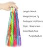 Colored Hair Extensions for Kids Ponytail Hair Accessories Clip In Ponytail with Rubber Bands for Women Synthetic Hair Pieces