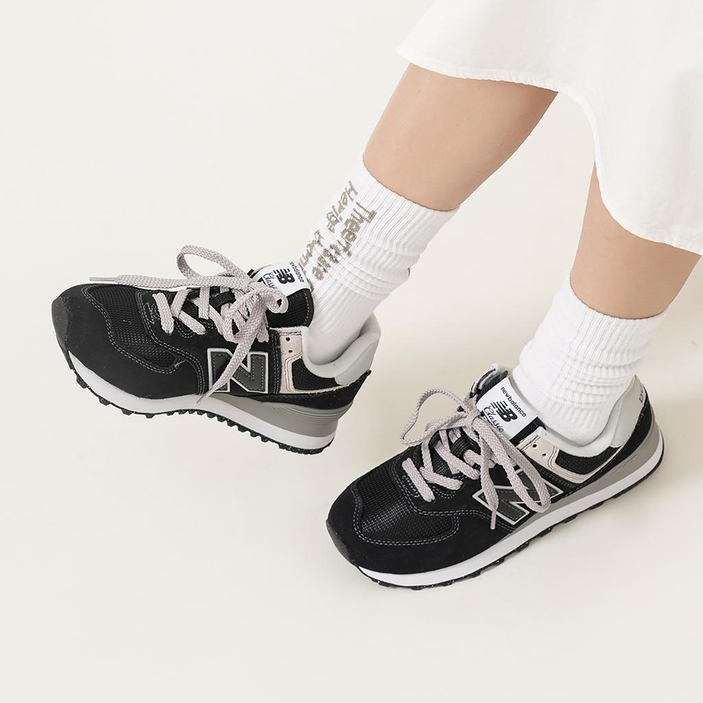 New New Balance 574 Black White ML574EVB