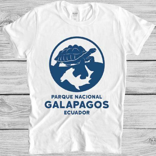 Galapagos Island T Shirt National Park Turtle Shark Vintage Cool Gift Tee M172