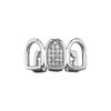 Gold Silber Farbe Zähne Grillz CZ Zirkon Körperschmuck Hip Hop Zahnkappen Street Style