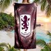Aston Villa Football Beach Towel Soft Microfiber Summer Towel Quick Dry Absorbent Towel for Beach Swimming Pool Travel