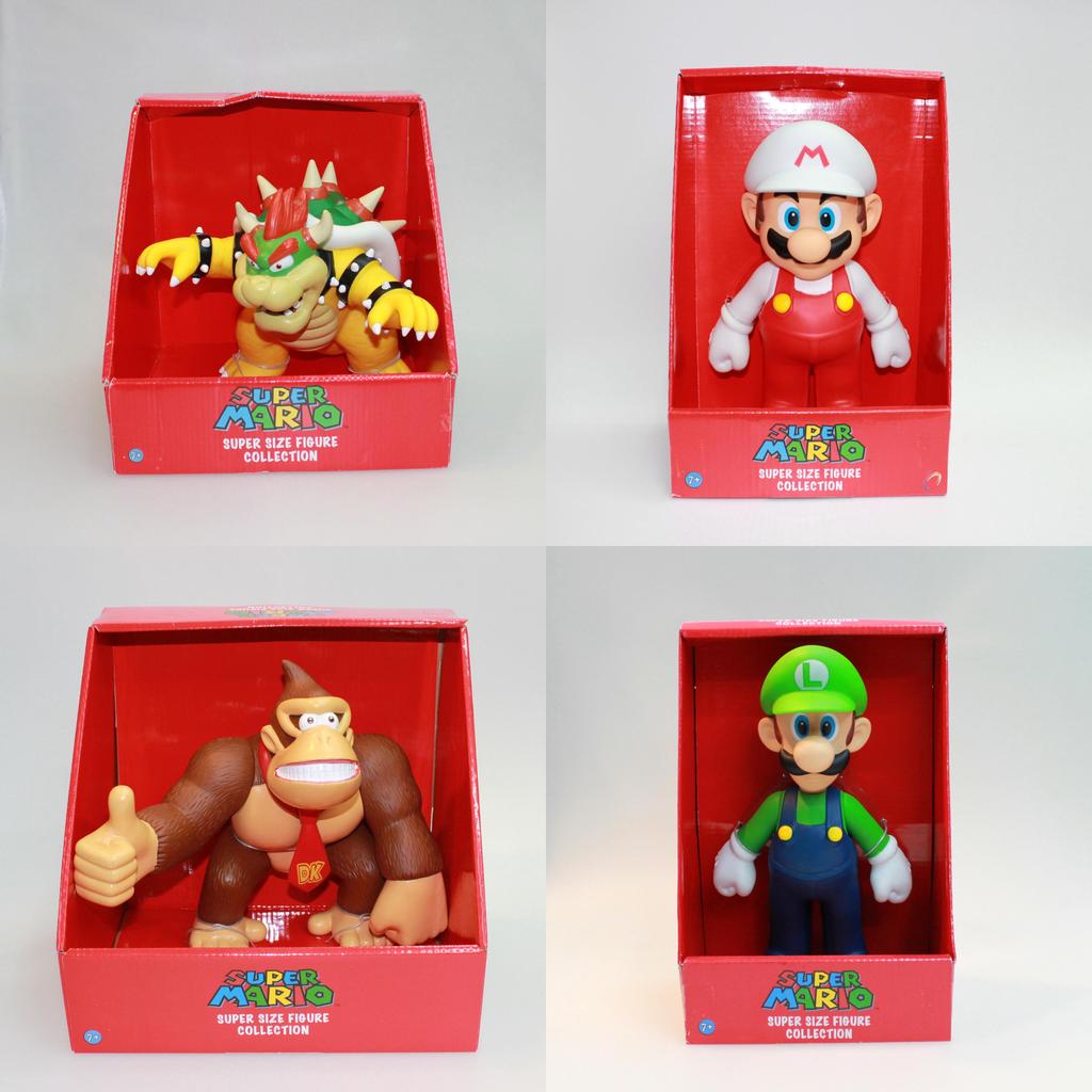 Wysokiej jakości figurki akcji Super Mario Bros 9-calowe z pudełkiem detalicznym