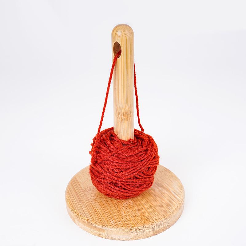 New Wooden Wool Rack Hand Weaving Auxiliary Tool Wool Storage Rack Convenient Wool Holder Winder