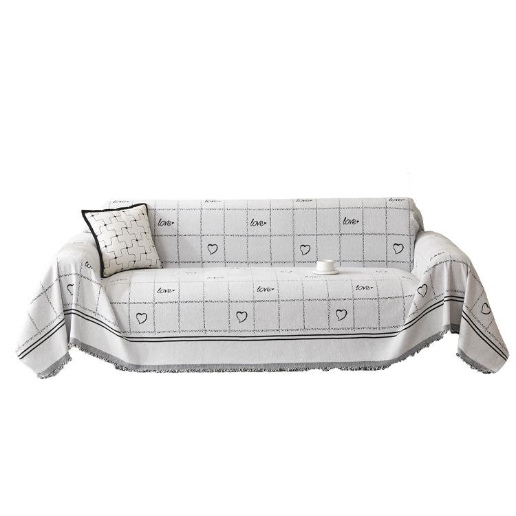 Simple Modern Sofa Slipcover Cover Cloth Stain-Resistant Chenille Sofa Cover All-Inclusive High-Grade One-Piece Sofa Towel Non-Slip