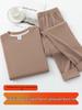 Herren Samt Thermo-Set beidseitig: Langarm-Bürst-T-Shirt und nahtlose Hose für Herbst/Winter-Wärme.