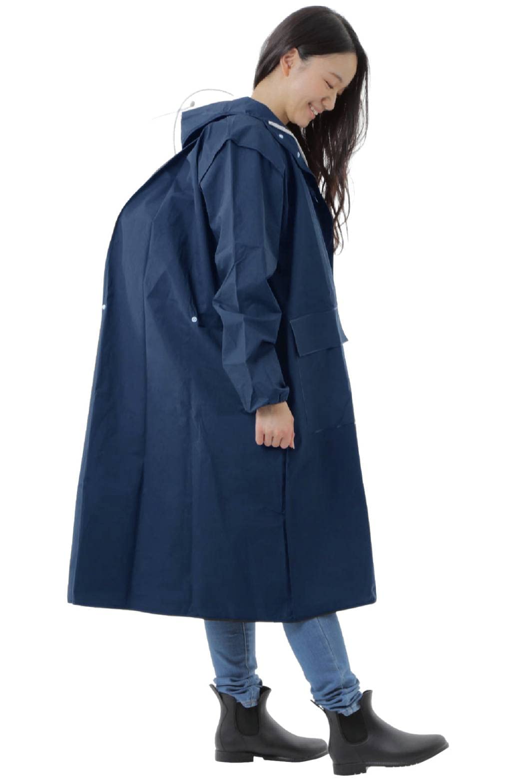 

Велосипедный дождевик CYCLE-E с местом для хранения рюкзака для велосипедистов и мотоциклистов (Синий, XL)