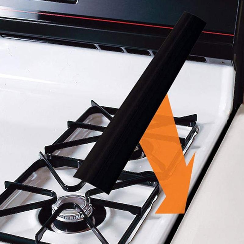 Silicone Kitchen Stove Counter for Gap Cover Long & Wide for Gap Filler Seals Spills Between Stovetops, Heat-Resistant (