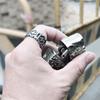 Adjustable Cross Ring Men Women Vintage Gothic Style Plated Copper Finger Minimalist Punk Jewelry