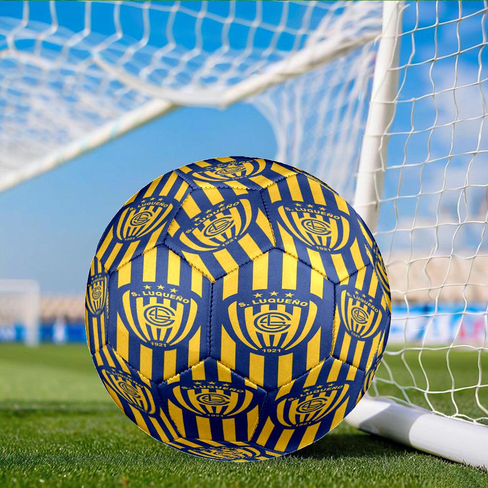 Luqueno Club Emblem Size 5 Soccer Balls, Anti-Slip, Protective Football, Outdoor Sport, Practice Games, Birthdays Gift Suitable for fan