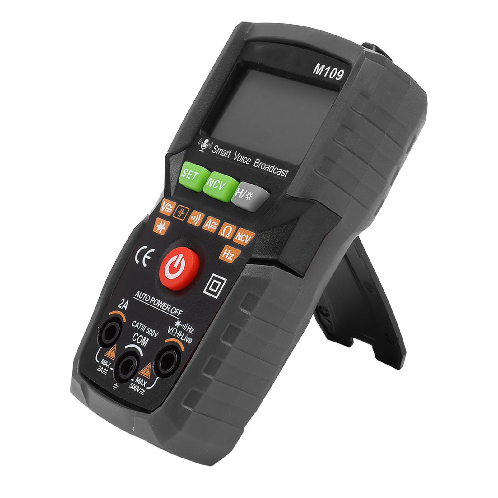 

Цифровий Мультиметр Англійський Голосовий Супровід Ліхтарик Екран з Підсвічуванням Автоматичний Портативний NCV DC AC