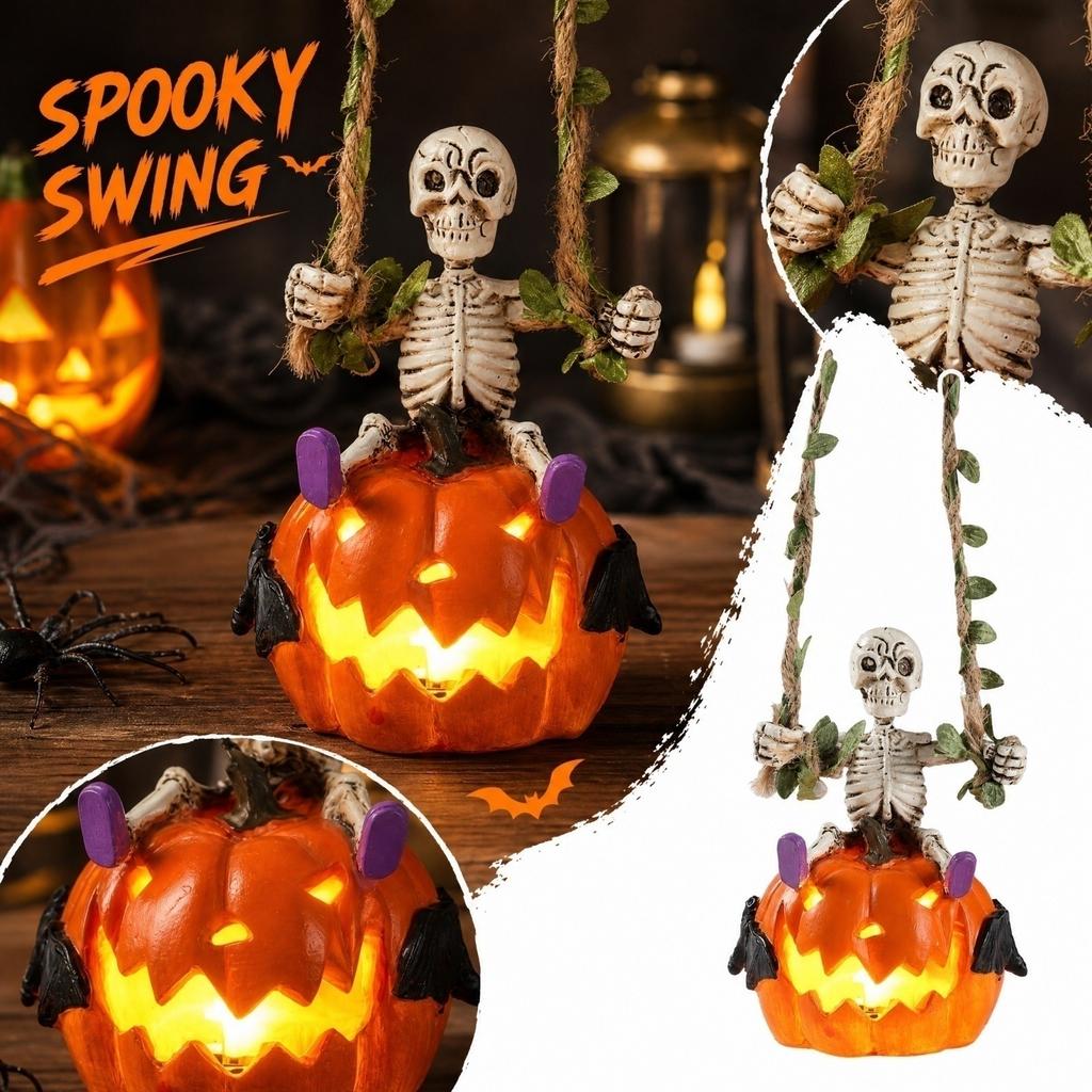 Glowing Halloween Pumpkin Decoration with Light for Party Decor