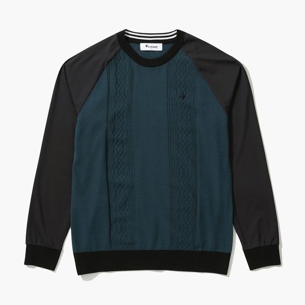 LECOQ GOLF Men'S Color-Blocked Round Sweater (Go321Mkp82)