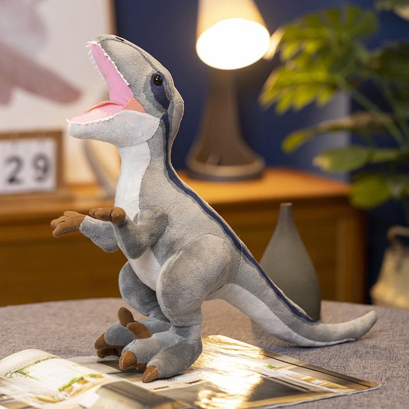Realistic Dinosaur Plush Toys Velociraptor Stuffed Animals Doll Gift Collectible