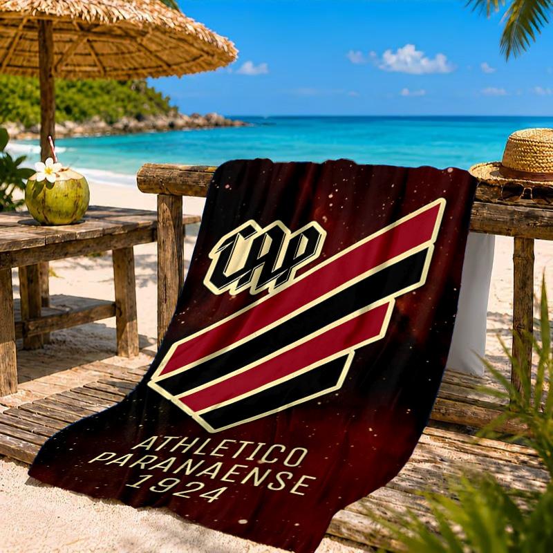 Athletico Football Club Printed Microfiber Beach Towel, Soft And Absorbent, Quick-Dry, Ideal for Summer Travel, Beach Essential, Swimming Pool