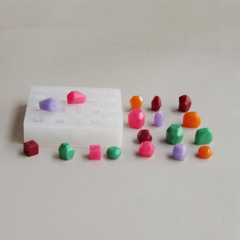 Easy Releasing Silicone Mold Various Shape Handmade Beads Moulds Pendant Molds Silicone Texture Suitable for Crafting