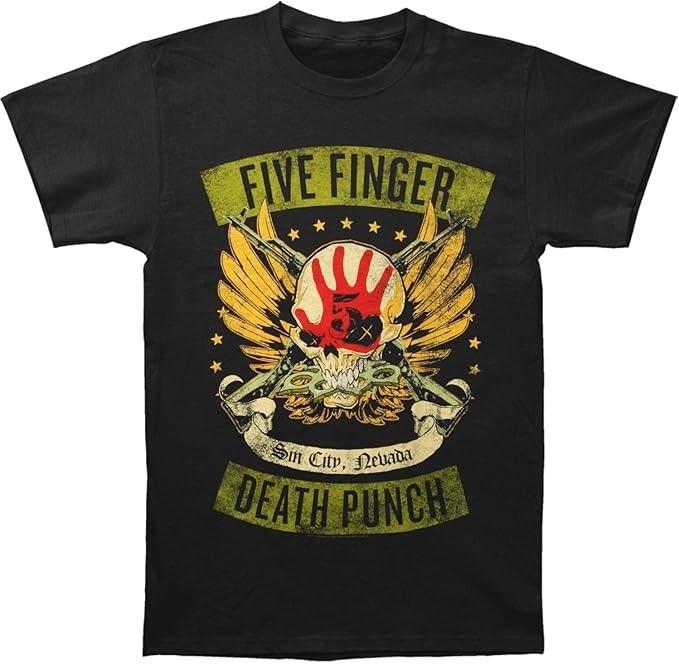 Five Finger Death Punch: Locked & Loaded T-Shirt (Officially Licensed) Medium M