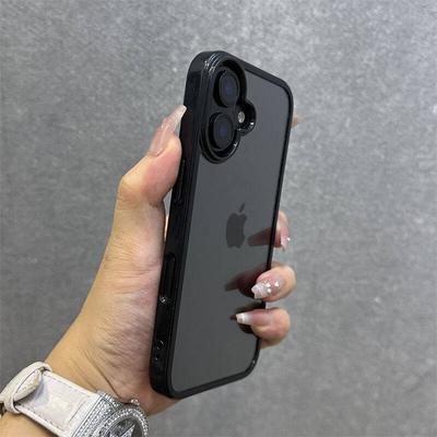 Luxuriöse Candy-Color-Bumper-Handyhülle für iPhone 16 15 14 13 Mini 12 11 Pro Max XR XS X 7 8 Plus SE2 Transparente stoßfeste Hülle