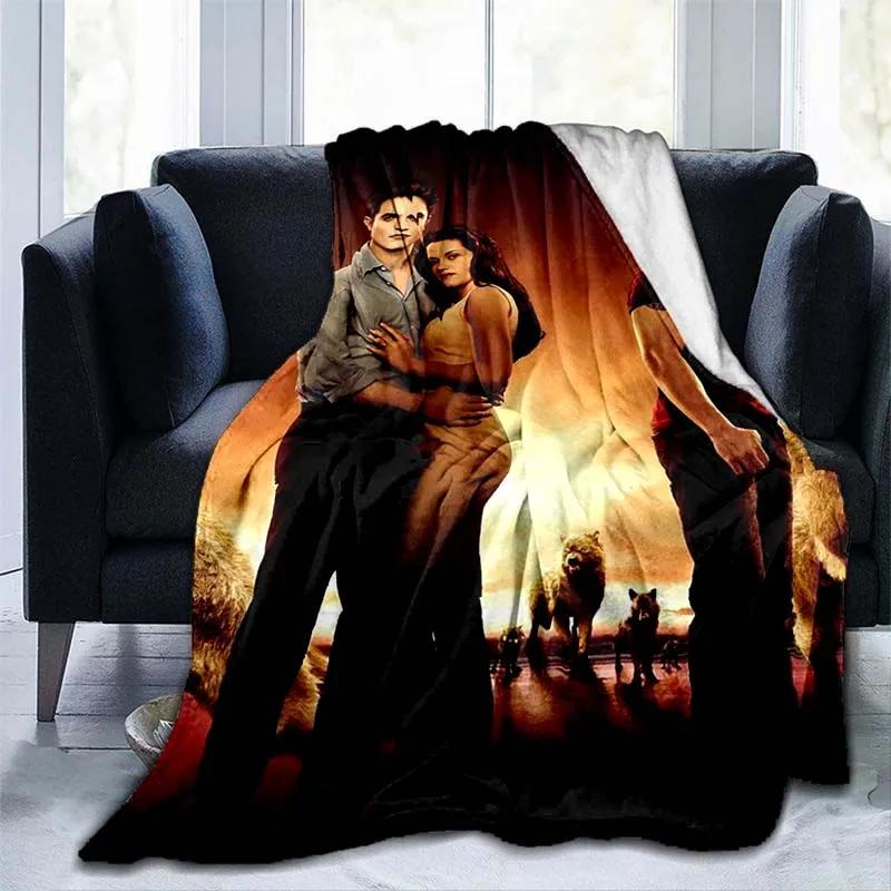 Twilight 3D printed blanket children's warm blanket soft and comfortable home travel portable blanket birthday gift blankets