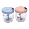 Hand Pull Manual Food Chopper Garlic Mincer Vegetable Cutter with Multi Layer Blades Rapid Mincing for Meat Garlic Baby
