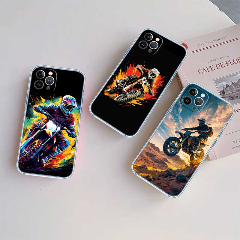 UP38 Motorcycle Racing Transparent Phone Case for Motorola Moto Edge 20 30 40 50 S30 Fusion Ultra Pro Neo Lite + G200 G23